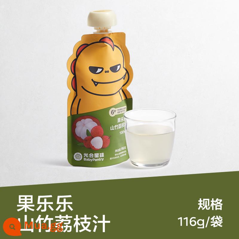 [99 nhân dân tệ để có được 6 cái] babycare baby snack hành tinh quang hợp bánh quy đường đậu hòa tan dành cho trẻ em - Nước ép măng cụt vải thiều-116g/túi