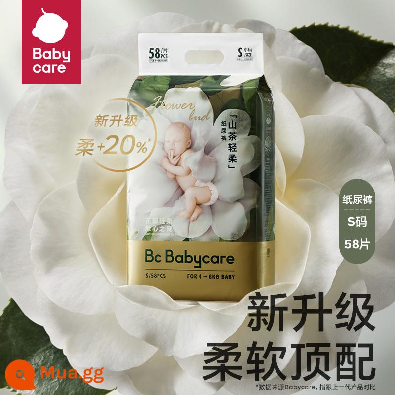 quần búp babycare hoa trà bỉm em bé bỉm bbc siêu mỏng thoáng khí M-XL - S