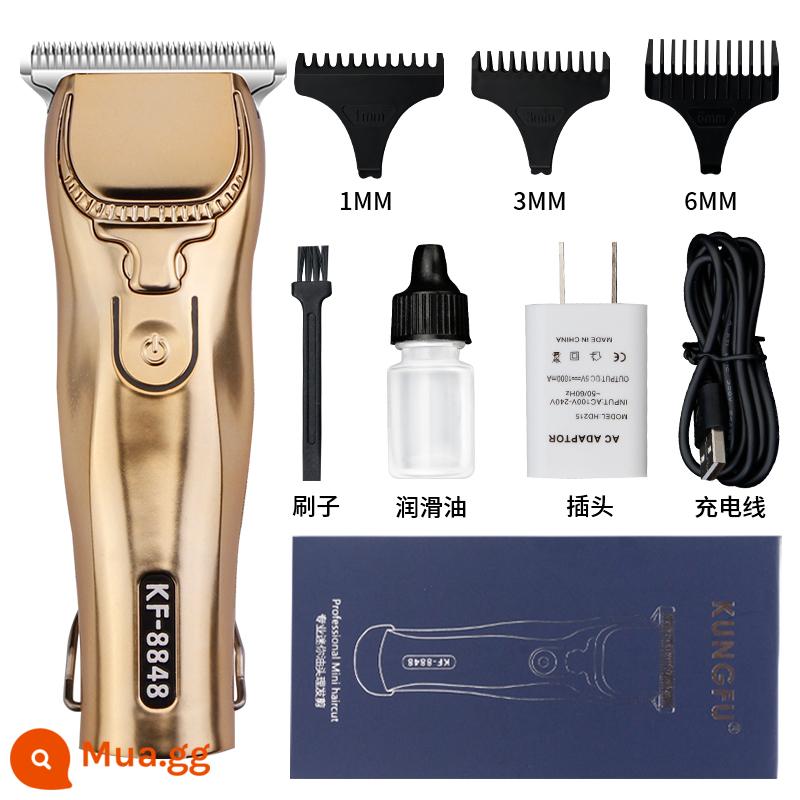 Tông Đơ Cắt Tóc Điện Tóc Chuyên Nghiệp Salon Tóc Khắc Điện Cắt Tóc Hiện Vật Cạo Râu Điện Tông Đơ Cắt Tóc Mini Nhỏ Tông Đơ Cắt Tóc - máy đẩy dầu mini (vàng địa phương)