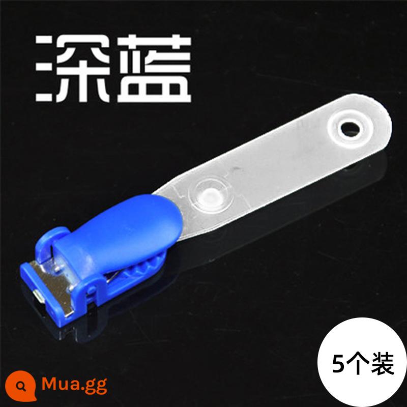 Ruipu Liba kẹp màu clip lật thẻ làm việc thẻ sinh viên thẻ khóa kẹp y tá thẻ làm việc huy hiệu treo thẻ xe buýt - Gói màu xanh hoàng gia-5