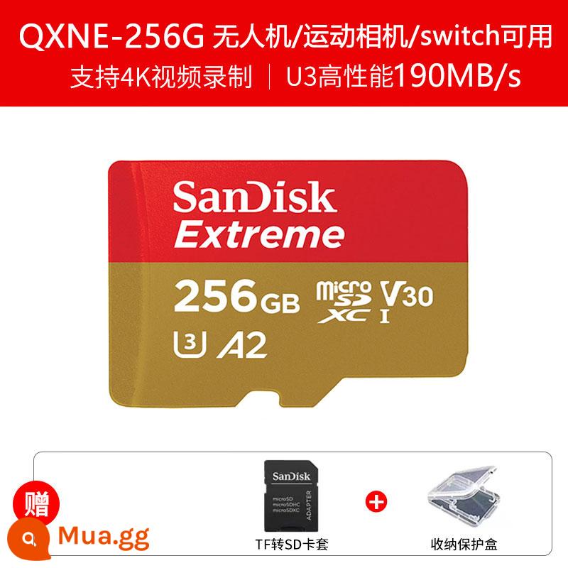 Thẻ Nhớ 64G Ống Kính Chụp Ảnh Giám Sát SanDisk SD Tốc Độ Cao Máy Bay Không Người Lái Fat32G Lái Xe Đầu Ghi Lưu Trữ Thẻ TF - Thẻ tốc độ cao 256G ✔[Dành riêng cho camera giám sát/máy bay không người lái/cam hành động]