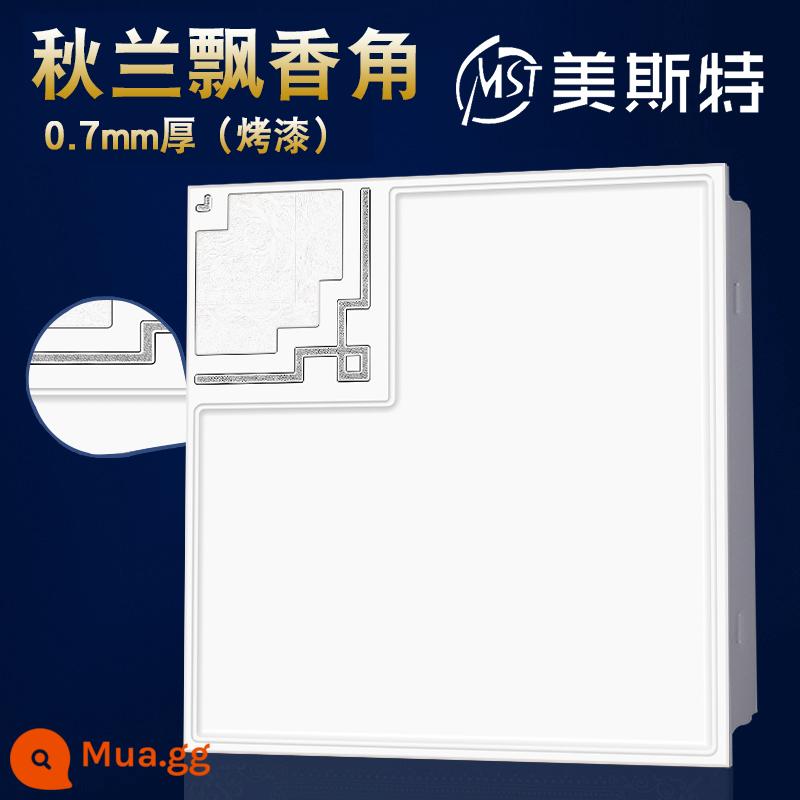 Meister trần nhôm tích hợp tấm khóa 450*450 phong cách Châu Âu phòng khách phòng ăn phòng ngủ trần nhôm cấp 2 trần treo - Góc Hương Lan Thu Trắng 0.7mm