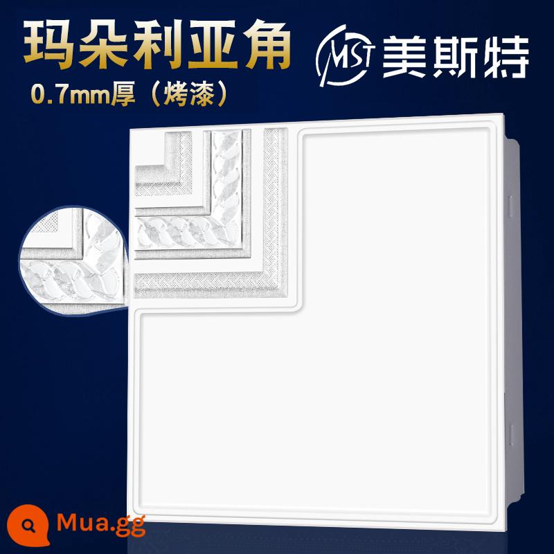 Meister trần nhôm tích hợp tấm khóa 450*450 phong cách Châu Âu phòng khách phòng ăn phòng ngủ trần nhôm cấp 2 trần treo - Góc madoria màu xám nhạt 0,7mm