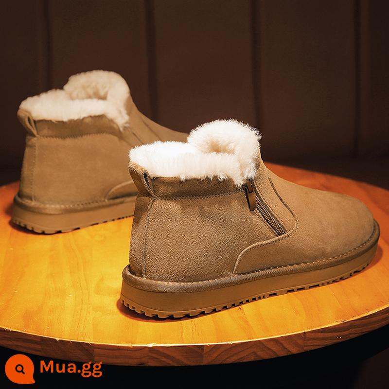 Boots Snow Men Mùa đông mới Đông Bắc cộng với nhung dày cotton Boot - màu vàng