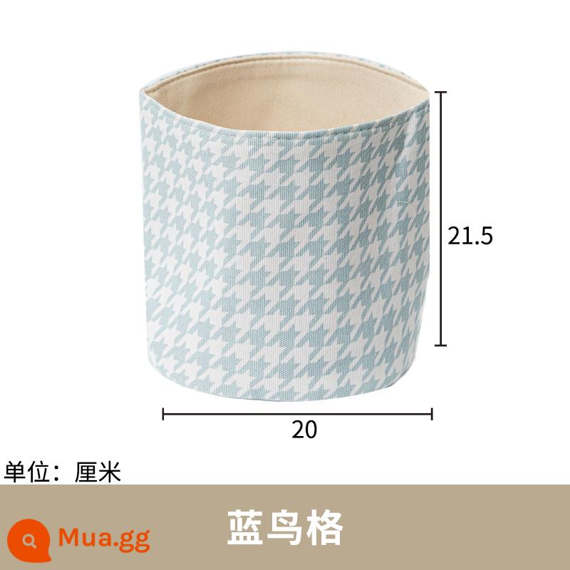 Vải Hộp Lưu Trữ Gấp Quần Áo Tổng Thể Tủ Houndstooth Đồ Lót Hoàn Thiện Rổ Ngăn Kéo Phong Cách Đồ Chơi Phòng Ngủ Phòng Khách Lưu Trữ Q - kiểm tra bluebird