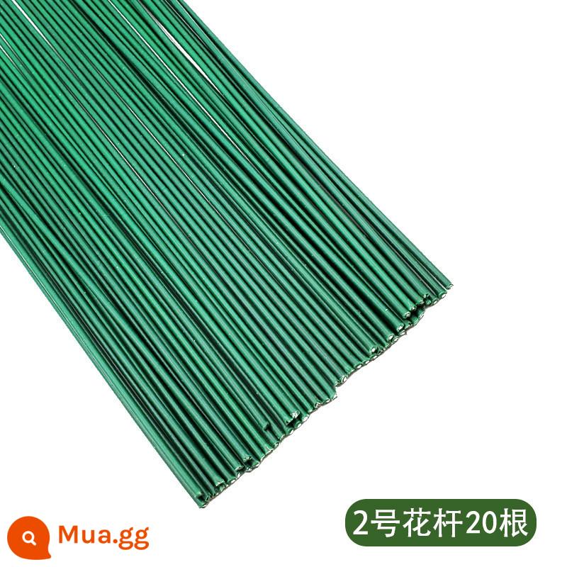 Số 2 hoa cực Kawasaki hoa hồng lá Dongli hoa băng xanh handmade tự làm giấy nhăn hoa nghệ thuật nguyên liệu sản xuất trọn gói - 20 cột hoa số 2