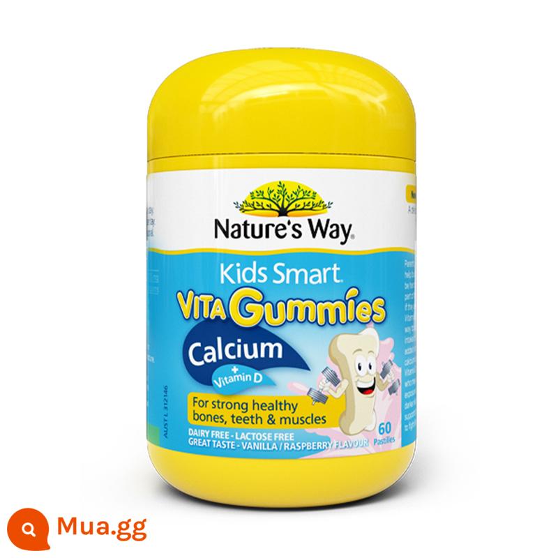 [24 tuổi] Nature's way Jiasmin vitamin VCVD canxi đa bảo dưỡng mắt kẹo dẻo multi-sku - Kẹo Dẻo Canxi + Vitamin D 60 Viên