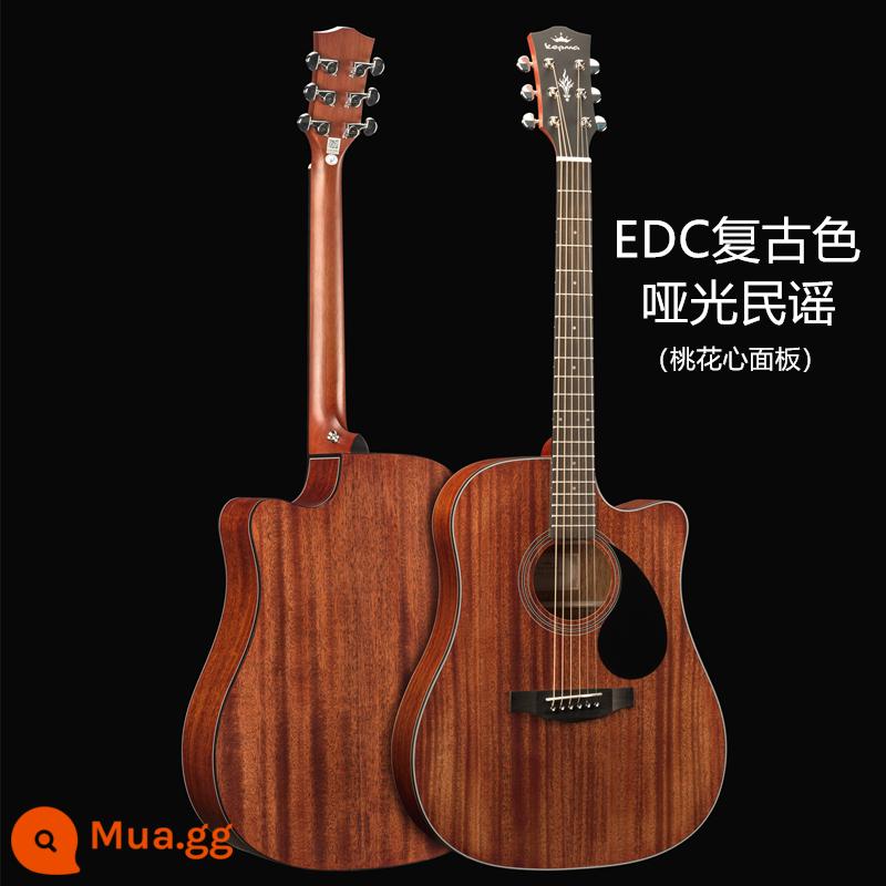 Kama guitar kepma ballad mục nhập người mới hộp điện 41 inch gỗ vân sam mới bắt đầu sinh viên nam và nữ EDC \ EAC - Bản ballad màu retro của EDC