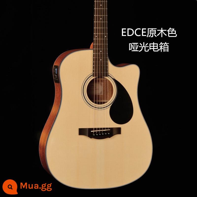 Kama guitar kepma ballad mục nhập người mới hộp điện 41 inch gỗ vân sam mới bắt đầu sinh viên nam và nữ EDC \ EAC - Hộp điện màu gỗ EDCE