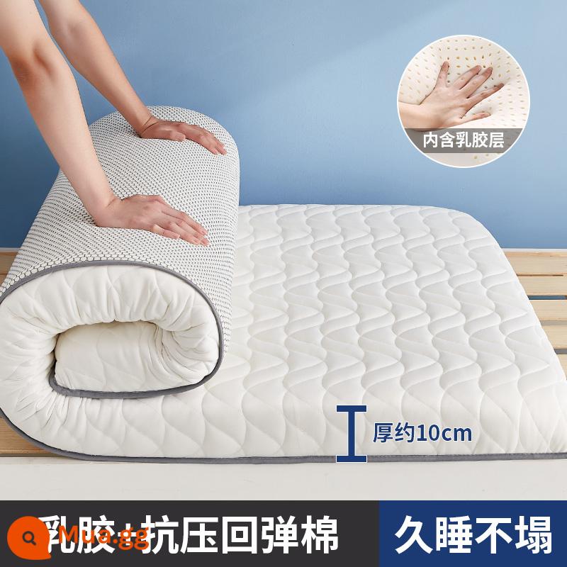 Nệm cao su đệm ký túc xá sinh viên đơn 90x190 trên và dưới bến ngủ thảm đánh sàn shop đặc biệt chăn ga gối đệm - Nệm cao su ✅ Chaolang White - dày khoảng 10cm [kiểu lụa sữa nâng cấp + Vải kháng khuẩn, chống mạt loại A]