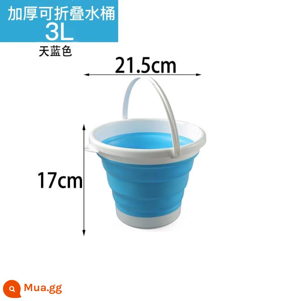 Bóng nước nhỏ vòi phun nước nhanh sinh nhật trẻ em viên đạn hấp thụ nước mùa hè nước ngoài trời chiến đấu với nước bóng nước hiện vật nhỏ - Xô gấp màu xanh