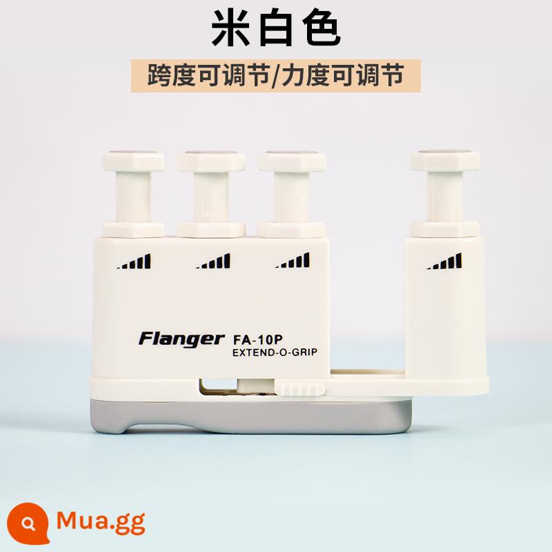 Flanger Lực Ngón Tay Đàn Guitar Piano Huấn Luyện Ngón Tay Trẻ Em Người Lớn Mở Ngón Tay Tập Co Giãn - Bộ tăng cường ngón tay có thể mở rộng được nâng cấp [2,5-6 lbs. Có thể điều chỉnh] Màu trắng thanh lịch