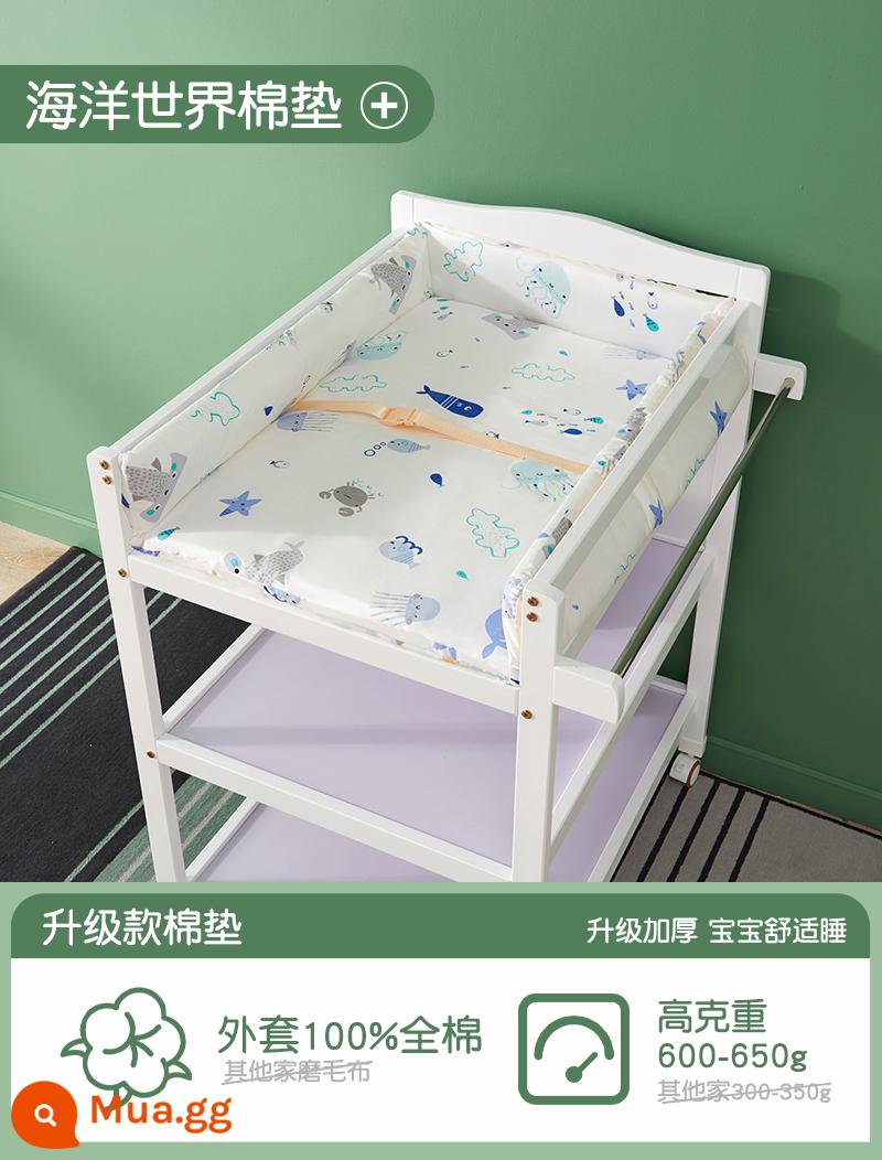 Bàn bỉm benetree Miếng lót cotton cotton nguyên chất Miếng lót chống són tiểu Có nhiều màu sắc Dễ dàng vệ sinh và bảo quản - thế giới biển kích thước lớn