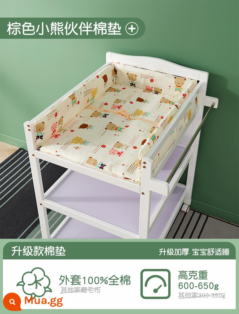 Bàn bỉm benetree Miếng lót cotton cotton nguyên chất Miếng lót chống són tiểu Có nhiều màu sắc Dễ dàng vệ sinh và bảo quản - gấu nâu size nhỏ