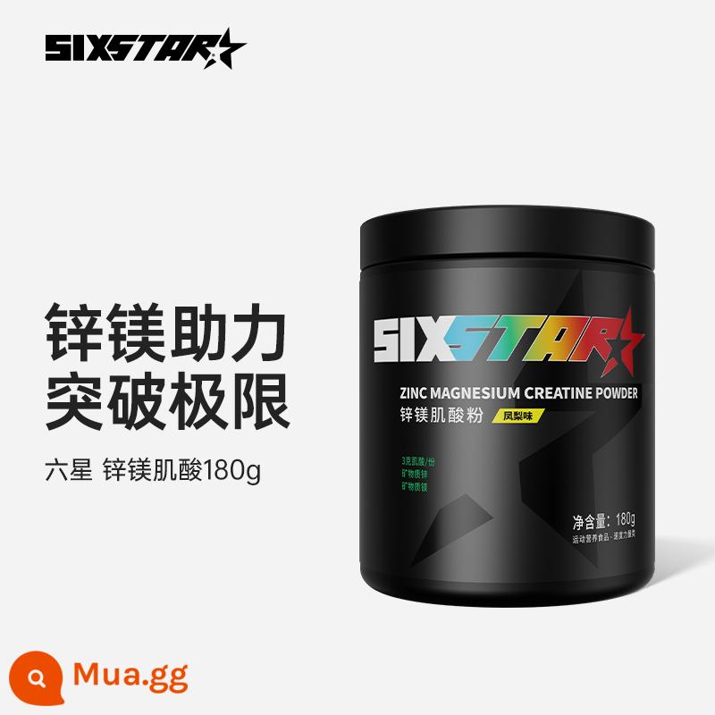 Công nghệ cơ bắp bổ sung creatine kẽm magiê 6 sao taurine monohydrate creatine bơm nitơ bcaa sức mạnh axit amin chuỗi nhánh - [Tấn công kẽm và magiê để bùng nổ sức mạnh cơ bắp] -Zinc và Magiê Creatine 180g-30 khẩu phần (hương dứa)