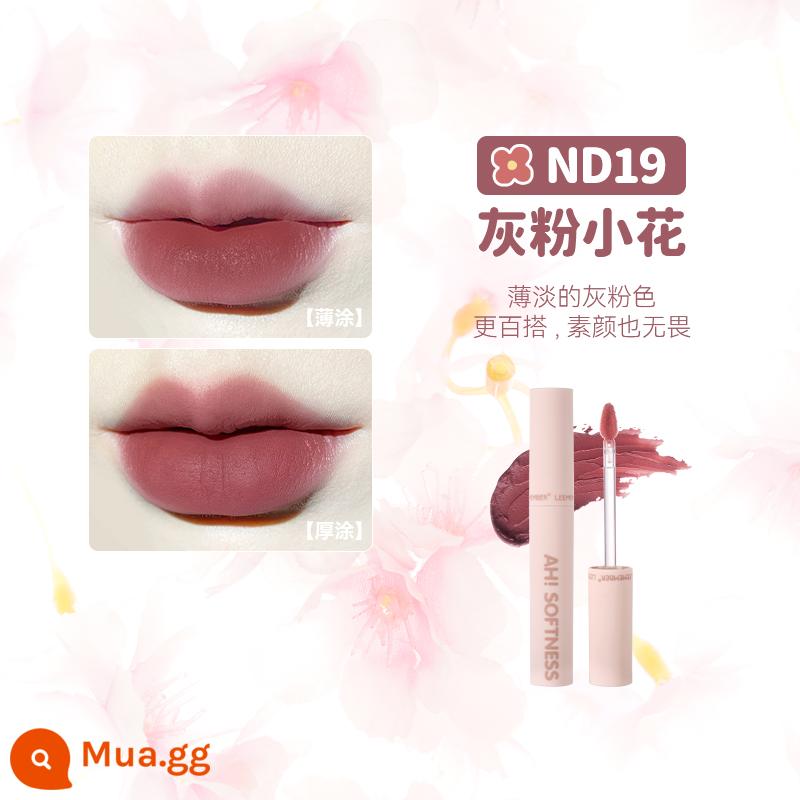 LEEMEMBER Li Meng Black Feather Solid Lip Gloss BL05 Hai đầu Lip Glaze Lipstick Deep Lip Primer Lip Mud nb01 - Son môi màu tím đậm ND19 hoa hồng xám