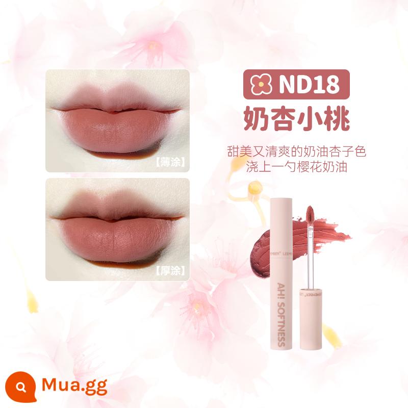 LEEMEMBER Li Meng Black Feather Solid Lip Gloss BL05 Hai đầu Lip Glaze Lipstick Deep Lip Primer Lip Mud nb01 - Son màu tím nhạt ND18 sữa mơ đào