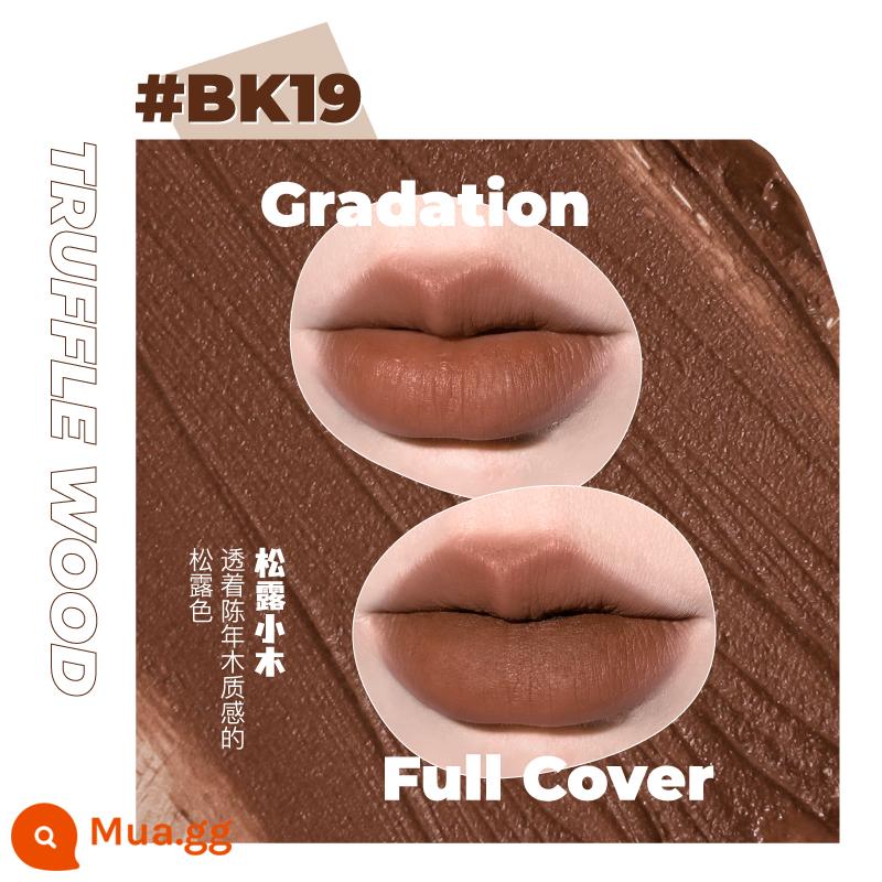 LEEMEMBER Li Meng Black Feather Solid Lip Gloss BL05 Hai đầu Lip Glaze Lipstick Deep Lip Primer Lip Mud nb01 - Màu kinh dị BK19 Matsuro Ogi