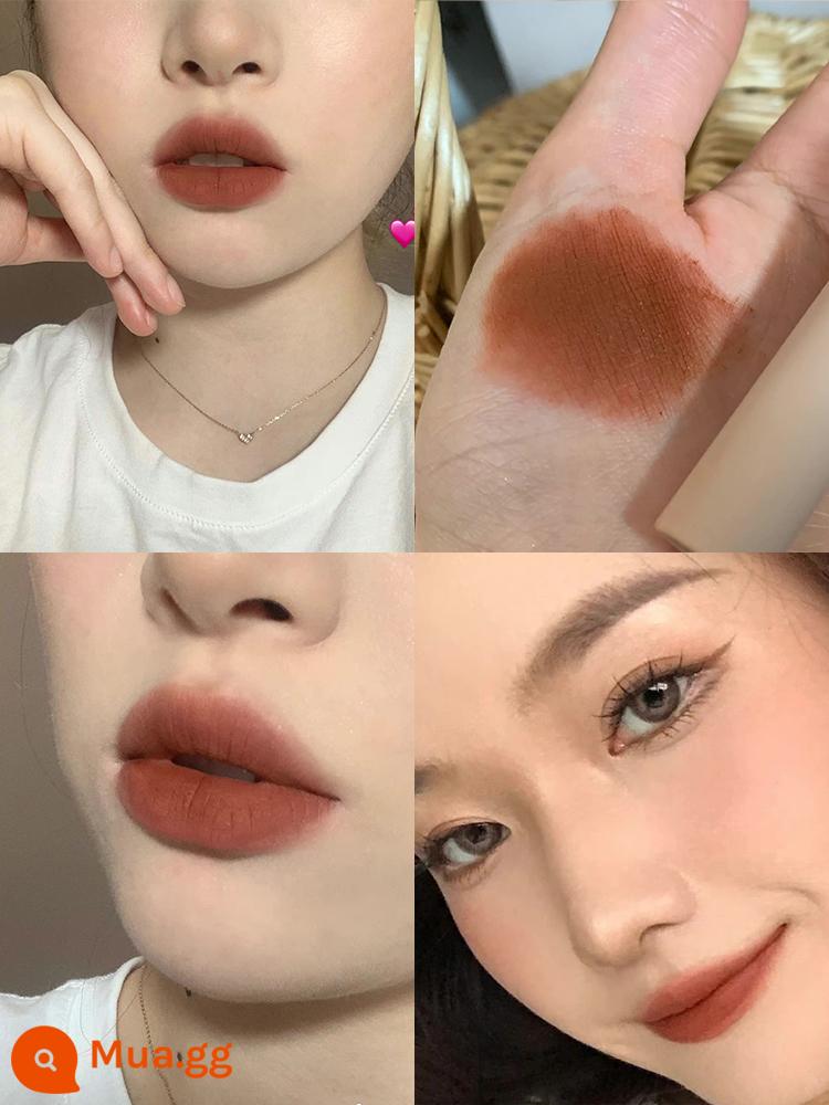 LEEMEMBER Li Meng Black Feather Solid Lip Gloss BL05 Hai đầu Lip Glaze Lipstick Deep Lip Primer Lip Mud nb01 - Son môi màu nâu BR05 Son môi màu nâu đậm