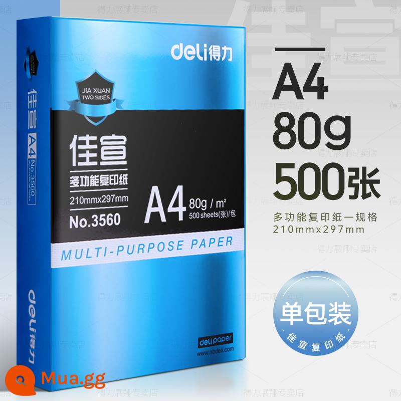 Giấy in và photocopy Deli A4 70g túi đeo vai 500 tờ văn phòng phẩm giấy trắng in a4 một hộp giấy nháp miễn phí vận chuyển cho học sinh Giấy in A4 nguyên hộp 70g 80g giấy photocopy a4 miễn phí vận chuyển - [Hot Sale] Giấy Gia Tuyên 80g | 500 tờ