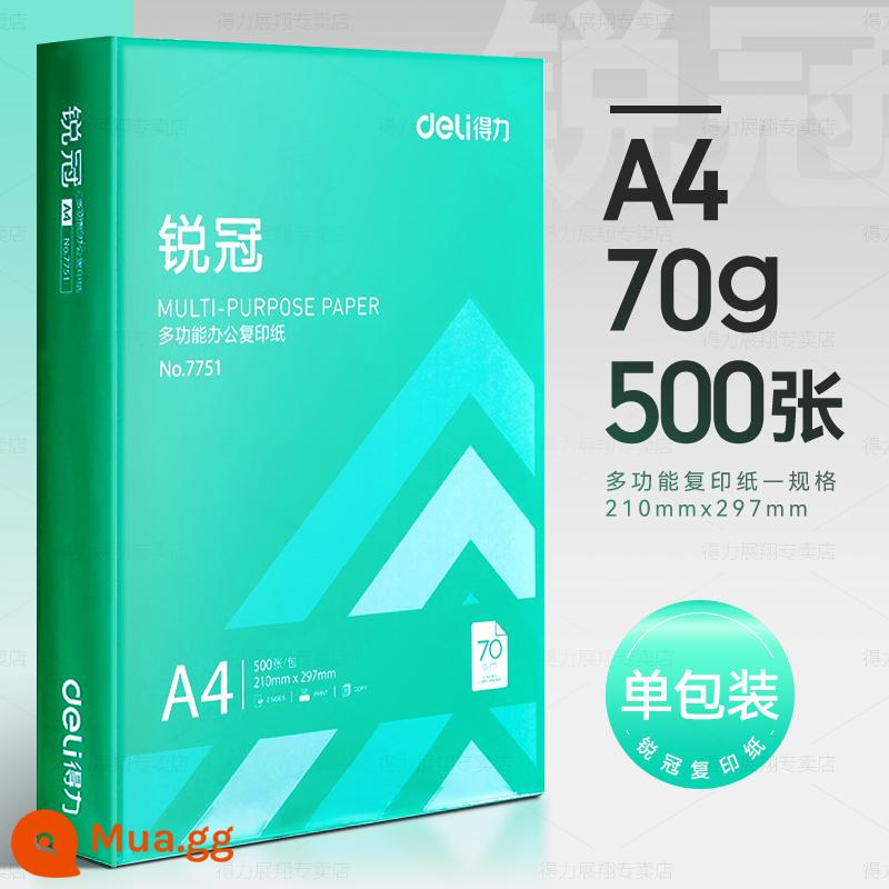 Giấy in và photocopy Deli A4 70g túi đeo vai 500 tờ văn phòng phẩm giấy trắng in a4 một hộp giấy nháp miễn phí vận chuyển cho học sinh Giấy in A4 nguyên hộp 70g 80g giấy photocopy a4 miễn phí vận chuyển - [Tiết kiệm] Sharp Crown 70g | 500 tờ