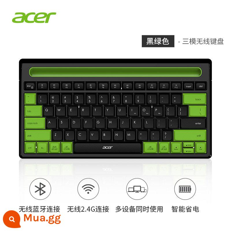 Bàn phím Bluetooth không dây Acer/Acer mini nhỏ siêu mỏng di động máy tính bảng Apple ipad chuyên dụng cho điện thoại di động máy tính để bàn máy tính xách tay phổ quát cô gái dễ thương game văn phòng gõ USB - xanh đen