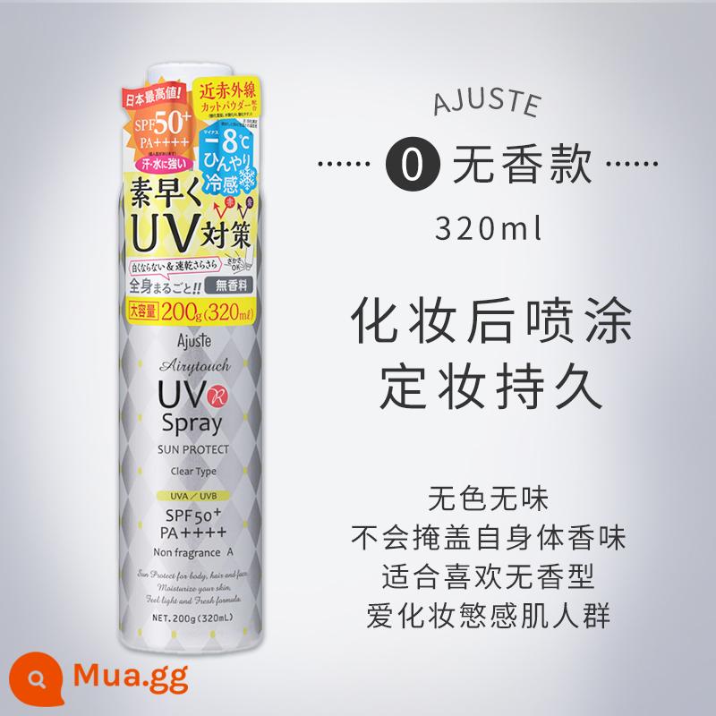 Kem xịt chống nắng ajuste của Nhật Bản Aijiasi uv chống tia UV toàn thân kiểm soát dầu sảng khoái chung Dương Tử cùng phong cách - 320ml