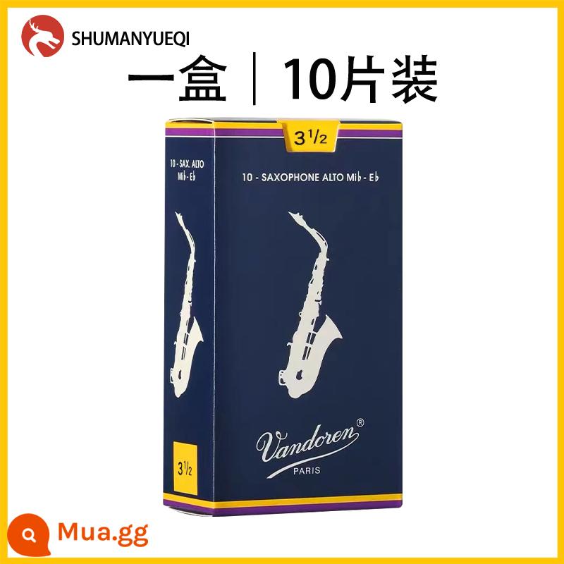 Pháp Bendrin sax alto reed drop e tone Vandoren cổ điển nhập khẩu 2.0 2.5 3.0 miễn phí vận chuyển - [3.5] Mỗi hộp 10 viên