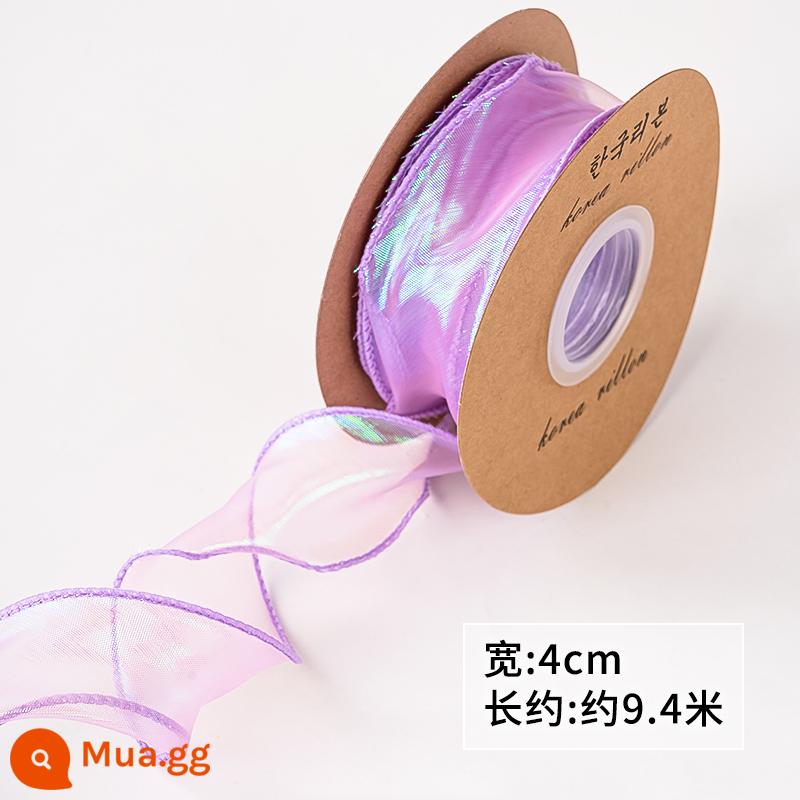 Ngày Của Mẹ Mô Phỏng Tulip Trang Trí Bánh Hoa Hồng Cẩm Chướng Lưới Đỏ Bao Quanh Nàng Tiên Cá Sợi Cắm - Sợi nàng tiên cá màu xanh nhạt tưởng tượng màu tím