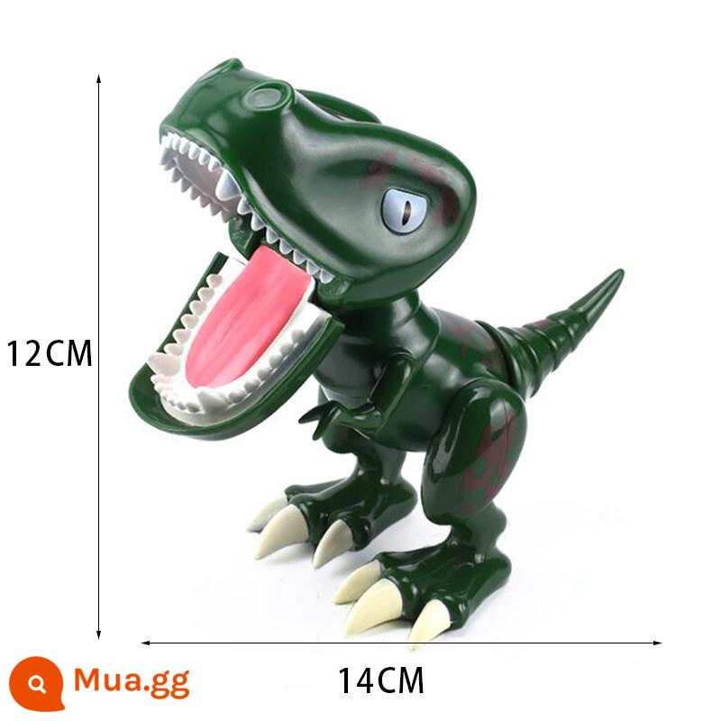 Trang trí bánh khủng long plug-in plug-in Tyrannosaurus rex nam sinh nhật bé một tuổi trẻ em Khủng long nhỏ kỷ Jura - Hoa hồng đỏ nhựa Tyrannosaurus Rex (Xanh)