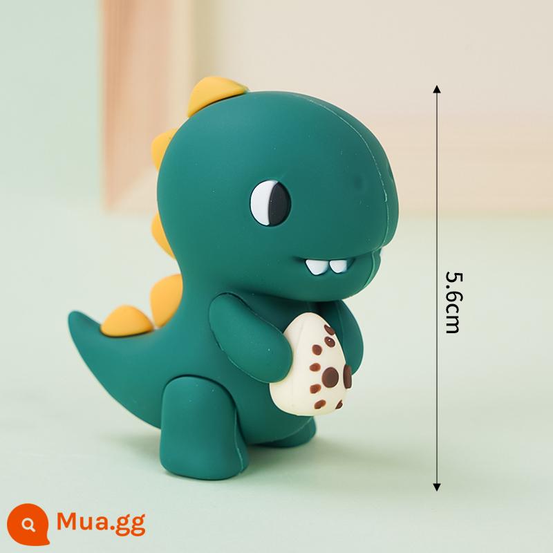 Trang trí bánh khủng long plug-in plug-in Tyrannosaurus rex nam sinh nhật bé một tuổi trẻ em Khủng long nhỏ kỷ Jura - Tyrannosaurus rex mang trứng ba chiều bằng nhựa mềm