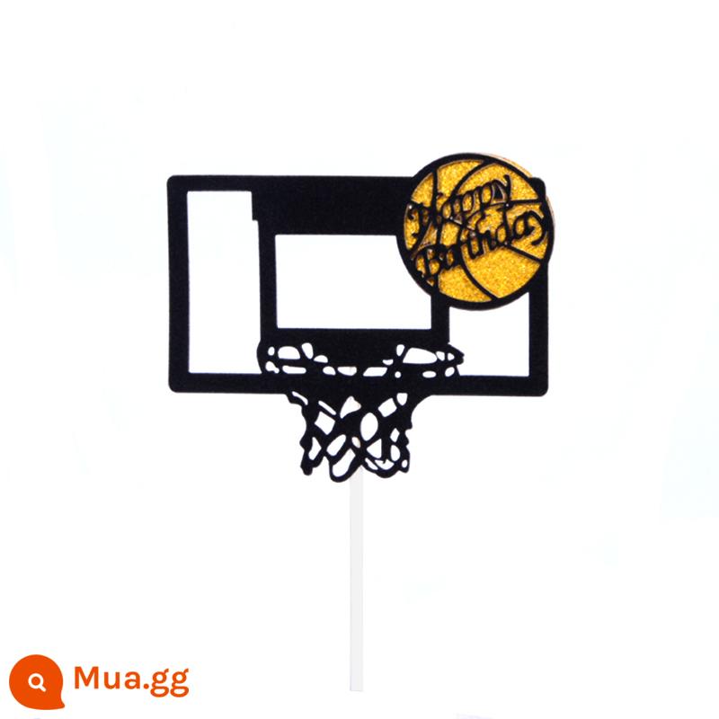 Slam Dunk Cậu Bé Bóng Rổ Trang Trí Bánh Sinh Nhật Rukawa Phong Vật Trang Trí Làm Bánh Giày Bé Trai Rổ Cắm - 10 trụ bóng rổ màu xám nhạt