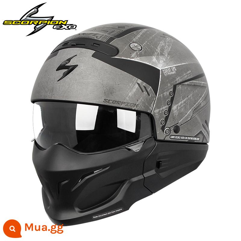 Bọ cạp Mỹ EXO xe máy Harley retro mũ bảo hiểm đầy đủ chiến binh kết hợp mũ bảo hiểm bốn mùa mũ bảo hiểm nửa - BÍ MẬT-Xâm lược