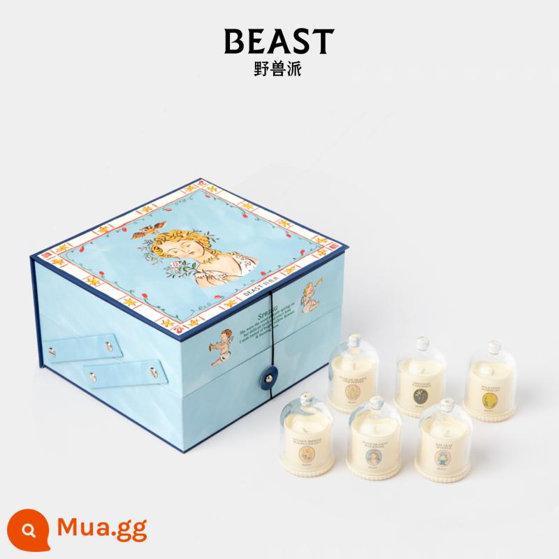 Trung Quốc Quà Tặng Lễ Tình Nhân THEBEAST Beast Chiết Xuất Thực Vật Tinh Dầu Chuông Hương Thơm Hương Thơm Hộp Quà Tặng Nhà Nến Thơm Phòng Ngủ Nữ - hộp quà khám phá nến mini