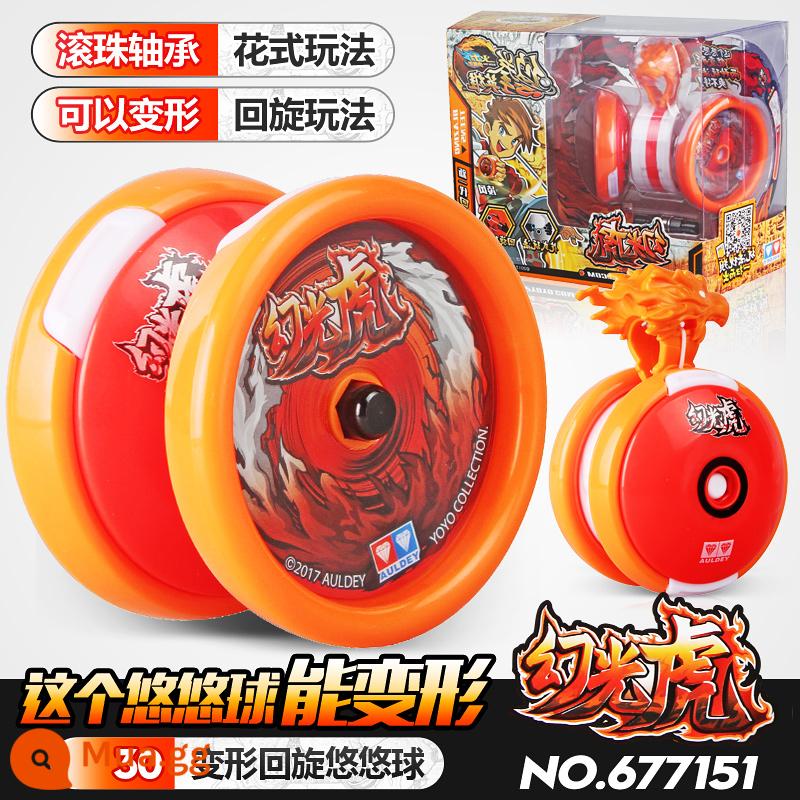 Yoyo Audi Double Diamond Firepower Boy King 6 Yoyo Fist Hero Vòng xoay dành cho trẻ em Đồ chơi Yoyo Tianji Fighting Tiger - ○Bóng xoay bị biến dạng_Hổ ma☆