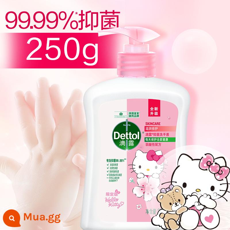 [Giá trị lớn] Nước rửa tay kháng khuẩn dưỡng ẩm Dettol 250g Hello Kitty Cleaning Hand Care Home - [Phiên bản giới hạn HelloKitty] Nước rửa tay dưỡng ẩm 250g*1