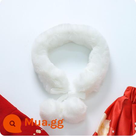 Quần áo chúc mừng năm mới cho bé trai Hanfu phong cách Trung Hoa Lễ hội mùa đông dành cho bé gái Bộ đồ dày dành cho trẻ em Bộ đồ váy một tuổi của bé - khăn quàng cổ cho cô gái