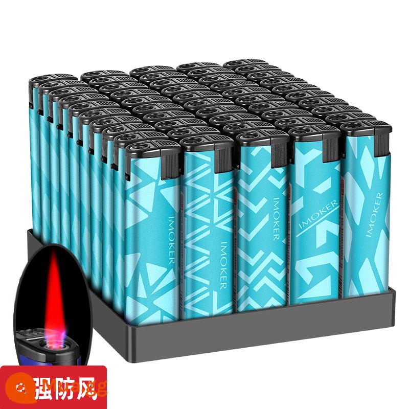 50 Full -box Đất đặc trưng dày -Lốc chống nhà sản xuất tại nhà Bán buôn tùy chỉnh nhẹ dùng một lần để thực hiện quảng cáo in ấn - (Chống gió) Phong cách màu xanh 50 miếng (Dày và chống cháy nổ)