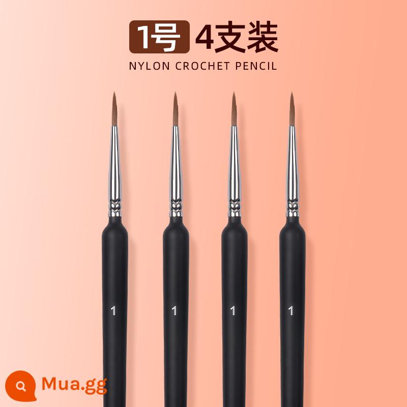 Wolf hook line pen bộ cọ siêu mịn vẽ bột màu acrylic Tranh Trung Quốc sơn dầu bột màu vẽ bề mặt màu nước cọ cọ mềm đầu nét vẽ sinh viên nghệ thuật đặc biệt sinh viên rất tốt sử dụng các nét để phác thảo tác phẩm cọ đẹp - Số 1/4 gói