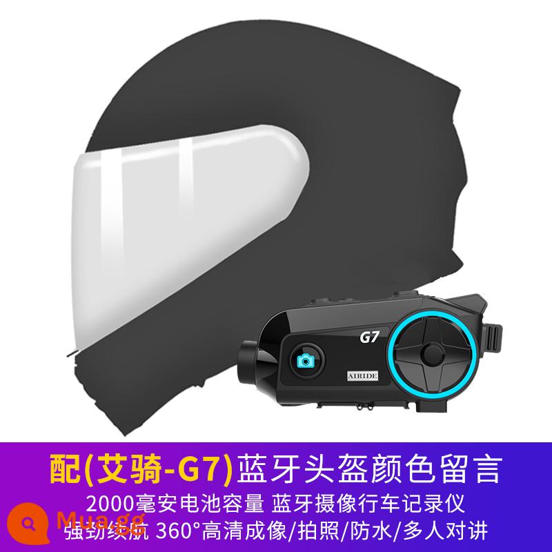 AR mùa đông đầu máy mũ bảo hiểm nam nữ bốn mùa đầu máy mũ bảo hiểm sợi carbon mũ bảo hiểm full cá tính thoáng mát full - Lưu ý về mũ bảo hiểm (mũ bảo hiểm 3K) + tai nghe ghi âm G7 Tất cả