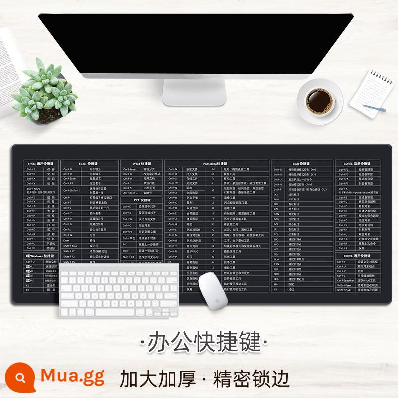 Tấm lót chuột cậu bé quá khổ tùy chỉnh chơi game hai chiều phim hoạt hình nữ bàn máy tính tấm lót bàn phím - Phím tắt văn phòng