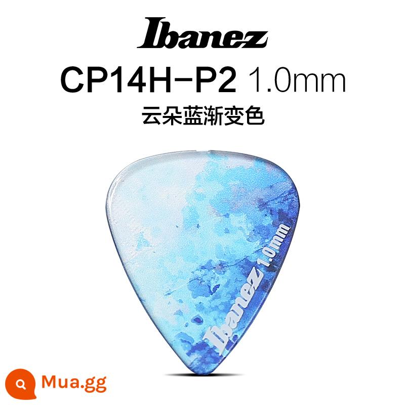 Nissan IBANEZ kính vạn hoa dòng đàn guitar dân gian pick gảy đàn tốc độ phụ kiện đàn guitar CHỌN - Màu gradient xanh mây 1.0mm