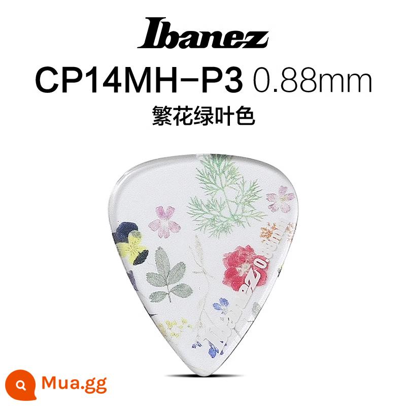 Nissan IBANEZ kính vạn hoa dòng đàn guitar dân gian pick gảy đàn tốc độ phụ kiện đàn guitar CHỌN - Màu hoa và lá xanh 0.88mm