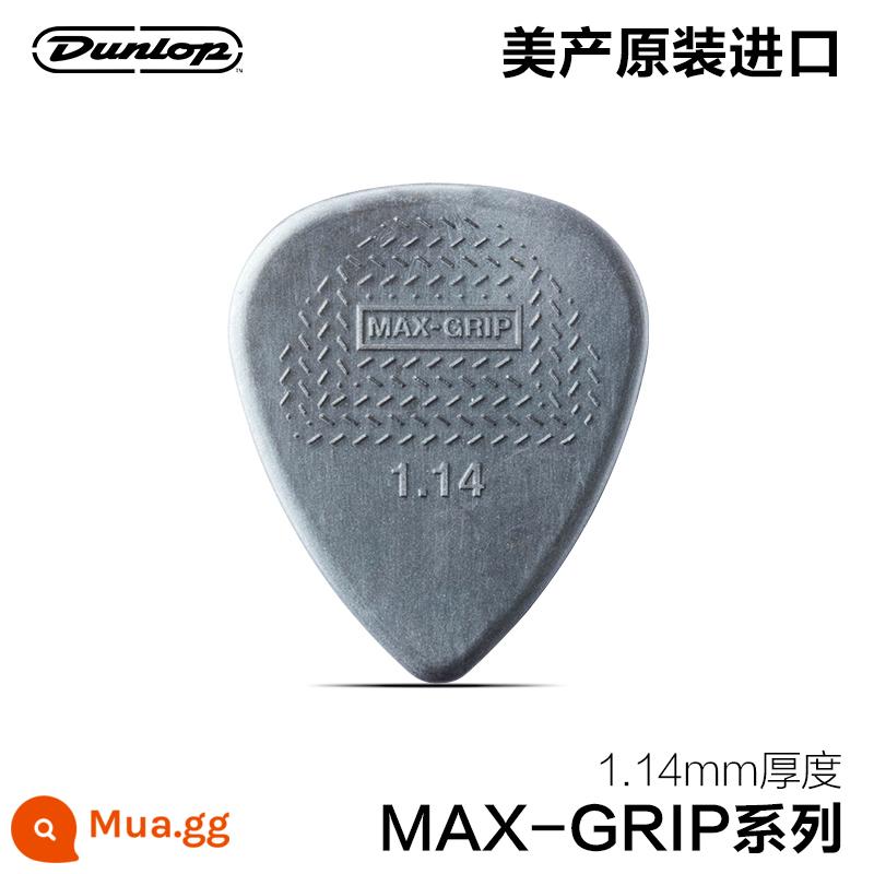 Dunlop Đàn guitar gỗ điện Dunlop chọn ballad quả bom tốc độ chống trơn trượt chịu mài mòn gảy đàn lò xo mảnh nylon điểm nổi Chọn - Dòng MAX-GRIP nylon 1.14mm