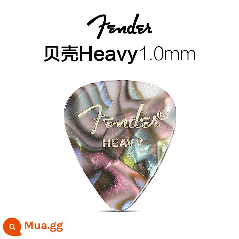 Fender Fender điện gỗ guitar bass mái chèo ballad fingerstyle phụ kiện quả bom tốc độ chống trượt celluloid gảy đàn mùa xuân mảnh - Màu vỏ NẶNG 1.0MM