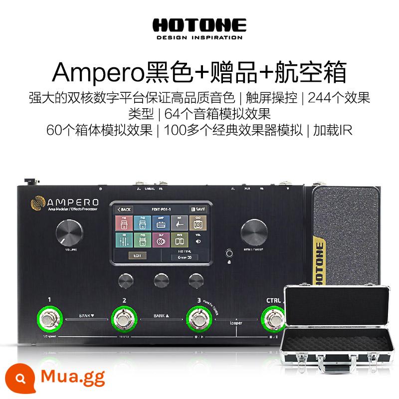 Đàn guitar điện mini Hotone Ampero one Stomp II thiết bị hiệu ứng toàn diện đàn guitar bass thế hệ 2 - [SF Express] Đen + Quà tặng + Vỏ chuyến bay