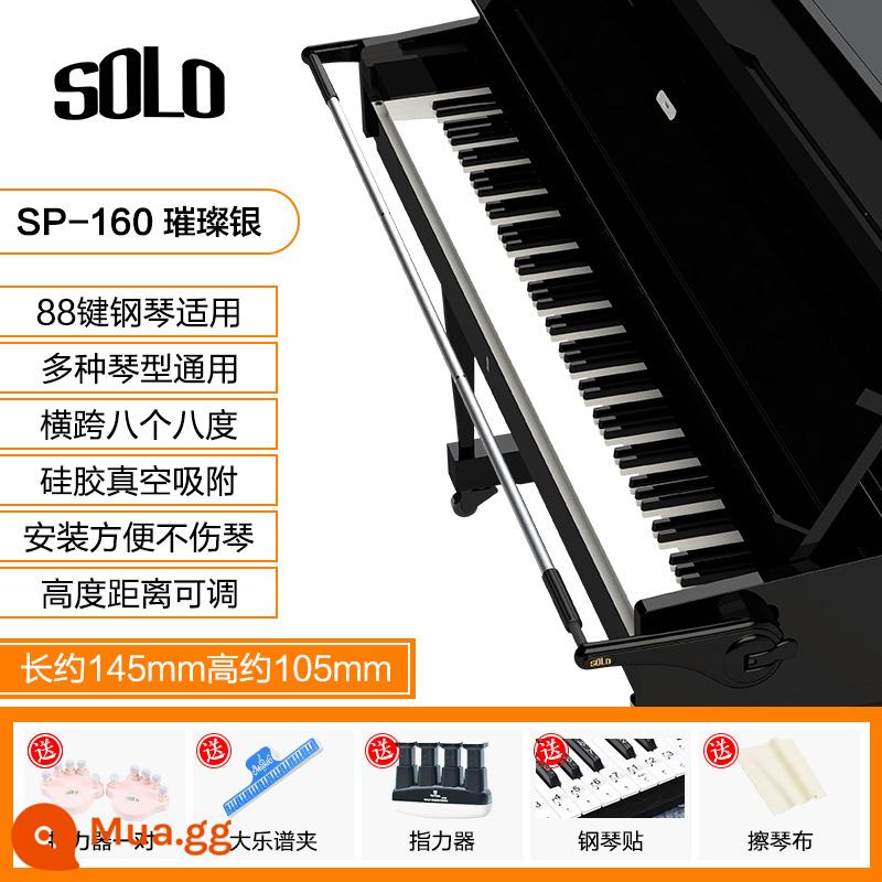 Dụng cụ chỉnh sửa tay đàn piano SOLO chơi ngón tay đàn piano giúp hỗ trợ luyện tập cổ tay cho trẻ em phụ kiện chống gập ngón tay - Brilliant Silver (dành cho đàn piano 88 phím) + quà tặng + bấm ngón tay