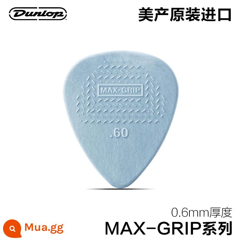 Dunlop Đàn guitar gỗ điện Dunlop chọn ballad quả bom tốc độ chống trơn trượt chịu mài mòn gảy đàn lò xo mảnh nylon điểm nổi Chọn - Dòng MAX-GRIP nylon 0,6mm