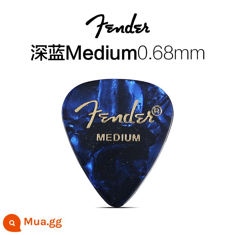 Fender Fender điện gỗ guitar bass mái chèo ballad fingerstyle phụ kiện quả bom tốc độ chống trượt celluloid gảy đàn mùa xuân mảnh - Màu xanh đậm TRUNG BÌNH 0,68MM