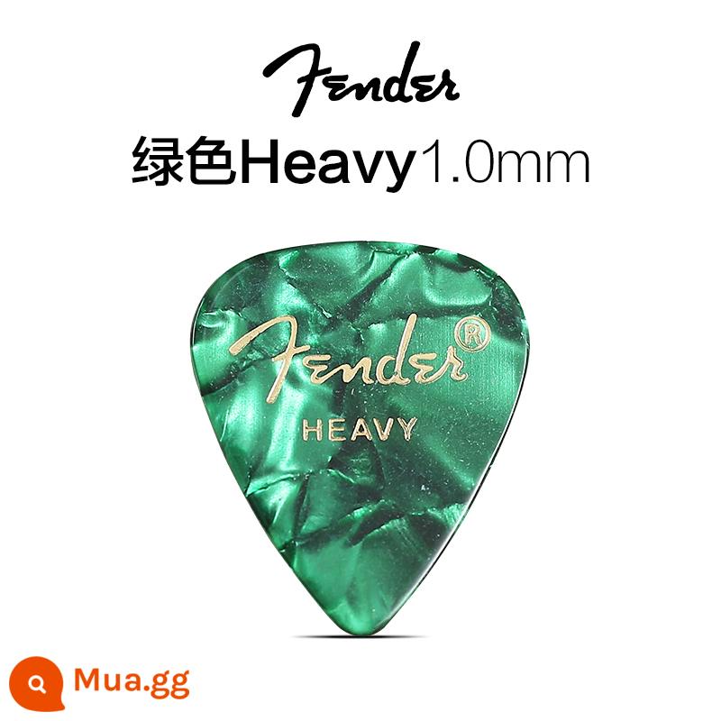 Fender Fender điện gỗ guitar bass mái chèo ballad fingerstyle phụ kiện quả bom tốc độ chống trượt celluloid gảy đàn mùa xuân mảnh - Xanh NẶNG 1.0MM